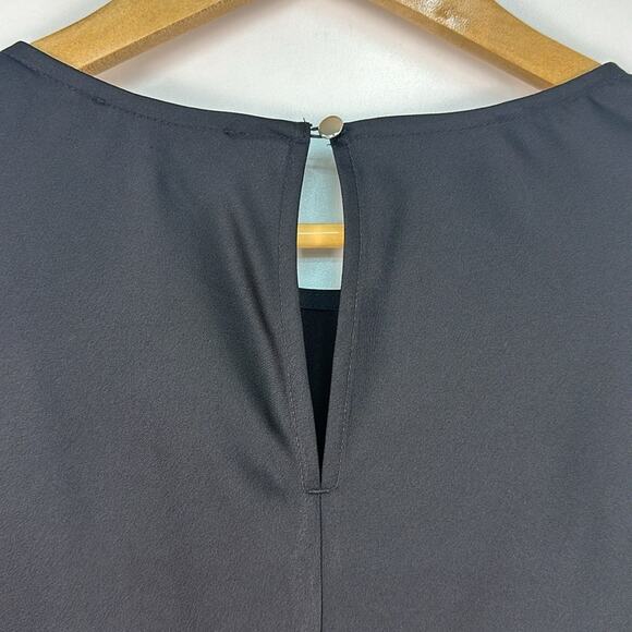 J. Crew Bell-sleeve satin black dress size 4 New with tags NWT - Picture 8 of 10